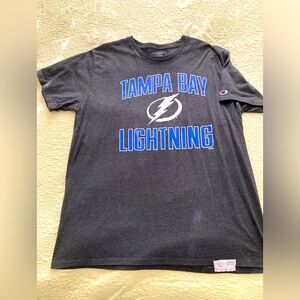 Champion Black and Blue Short Sleeve Tee